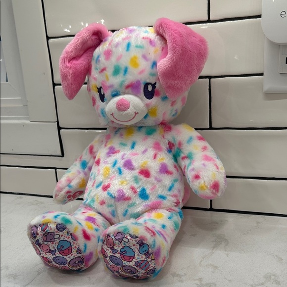 Build-A-Bear BAB Shopkins Puppy Dog Plush Confetti Hearts Cupcake 16” - Picture 10 of 10